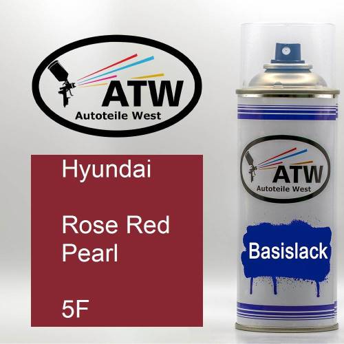 Hyundai, Rose Red Pearl, 5F: 400ml Sprühdose, von ATW Autoteile West.